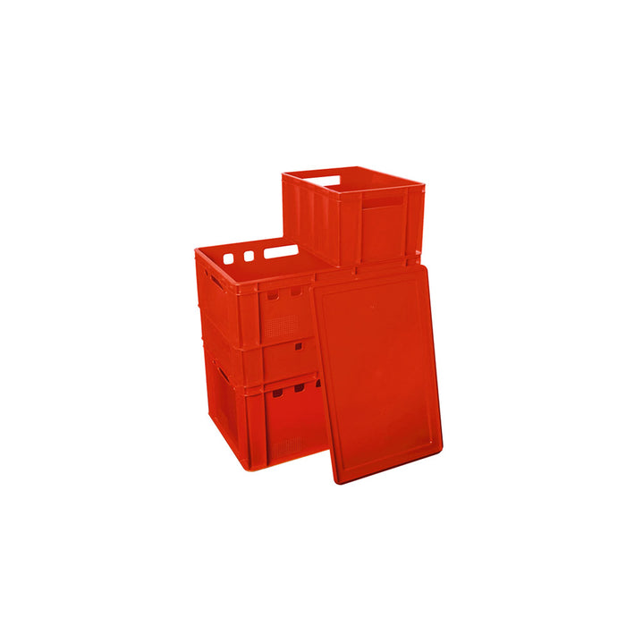 Deckel für Euro-Stapelbehälter 60 x 40 cm - Rot