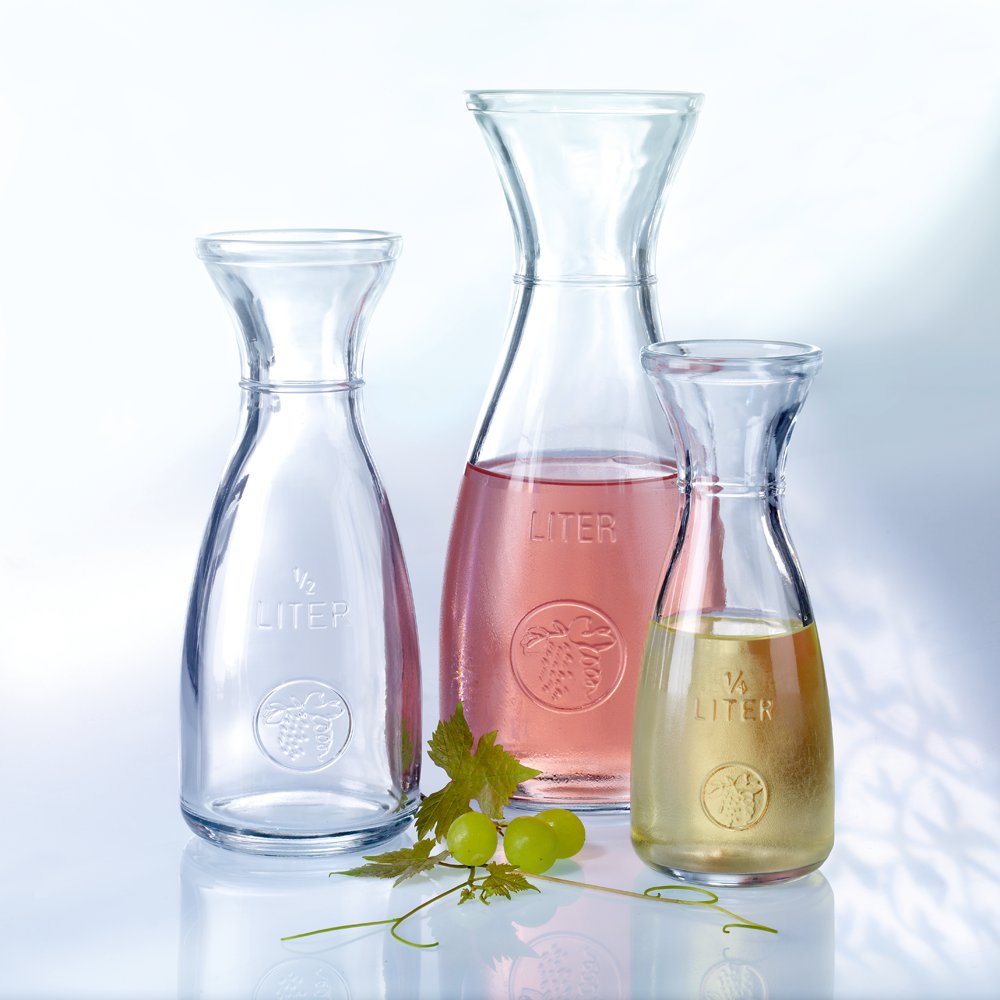 BACCHUS Glaskaraffe - Füllring 1 Liter