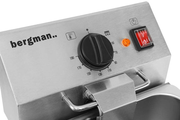 ECOLINE Elektro-Fritteuse mit 1 Becken 10 l & Ablasshahn