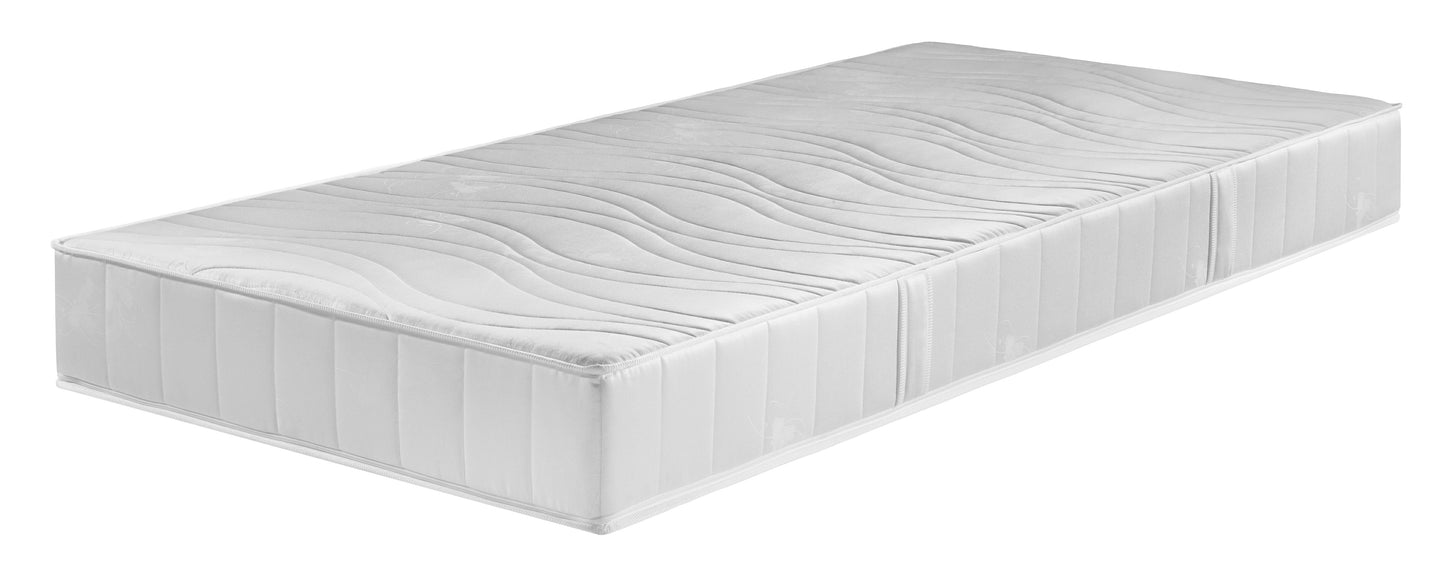 AMRUM - Matratze Tonnentaschenfederkern - 90 x 200 x 20 - Weiß
