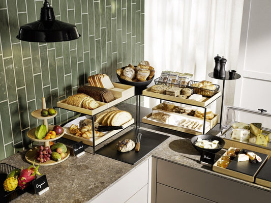 VALO Eckverbindung - 39 x 39 x 3 cm - Metall - schwarz