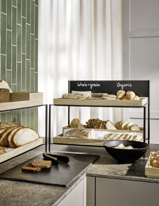 VALO Stecktafel - 51 x 1 x 19,5 cm - Metall - schwarz