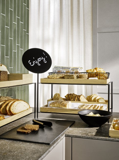 VALO Schild - Ø 25 x 33 cm - Metall - schwarz