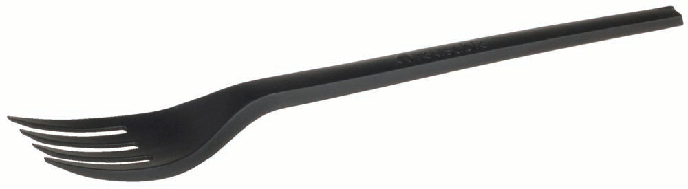 REUSEABLE Gabel 16,8 cm - CPLA - Schwarz (20 x 50 Stück)