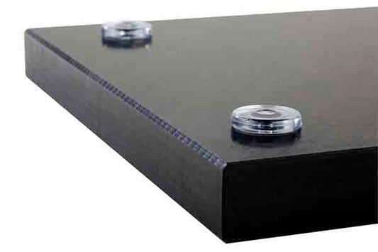 BAR Schneidebrett - 30x20x2 cm - Schwarz - PE mit Ablaufrinne