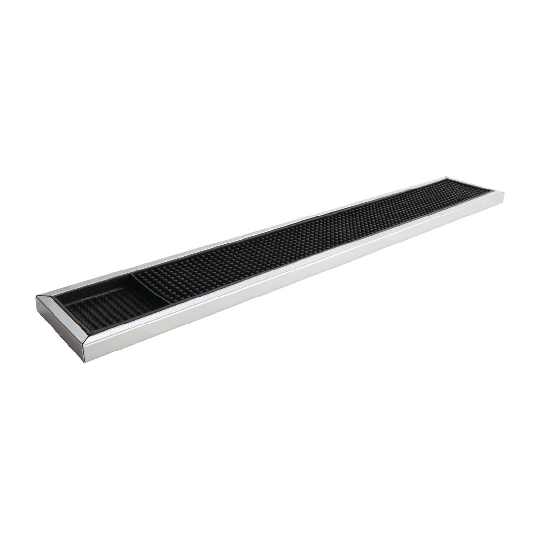 Barmatte mit Edelstahlrahmen - 60 x 10 x 1,2 cm