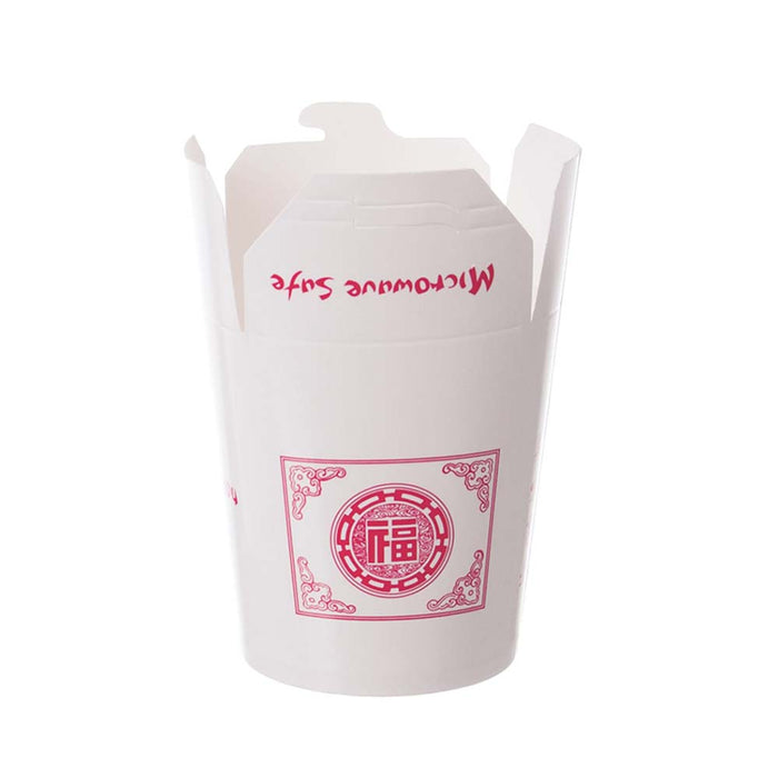 ASIA Food Container - Pappe - 770 ml - runder Boden - Motiv (50 Stück)