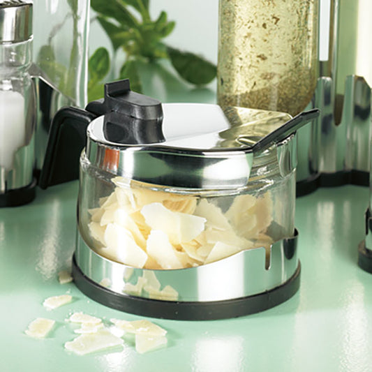 ECONOMY Zucker- und Parmesandose mit Löffel  praktischer Behälter für Zucker & Parmesan