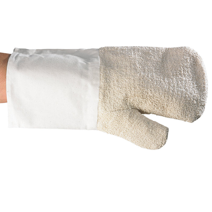 Backhandschuhe Frottee - Länge 38 cm (lange Stulpe)