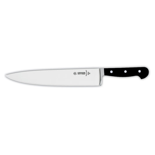 Geschm. Kochmesser breit 25 cm - POM-Griff Schwarz