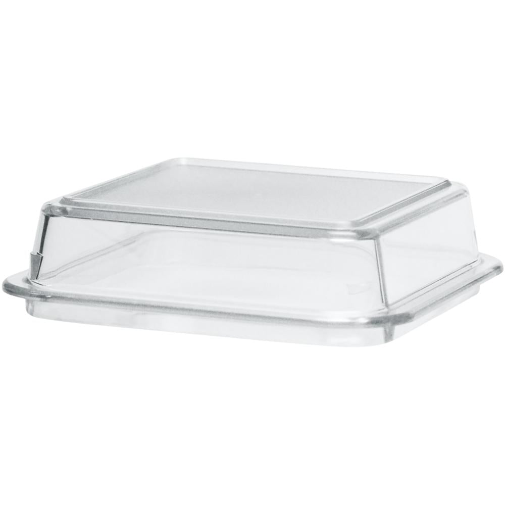 EURO Domdeckel 11 x 11 x 3 cm - Klar (PC) - Steg innen
