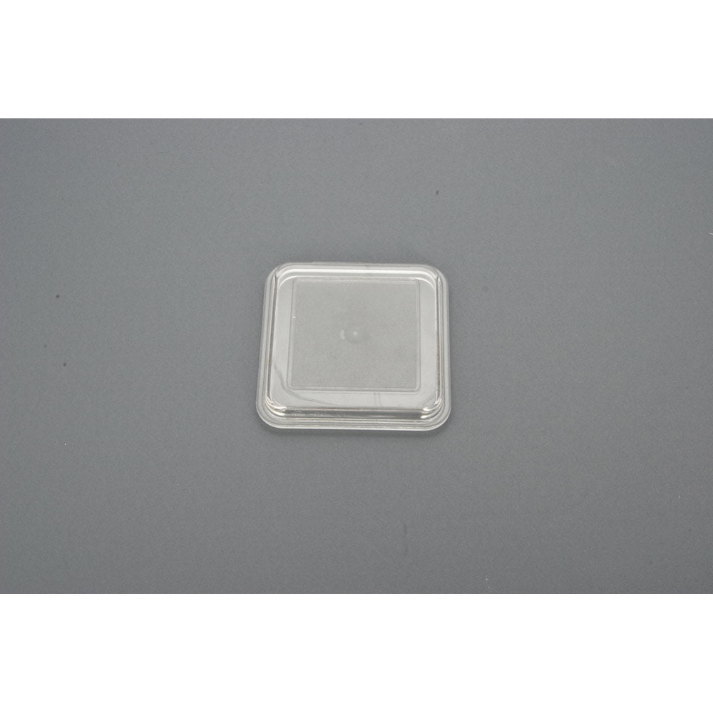 EURO Auflagedeckel 11 x11 cm - klar (PC) - Steg innen