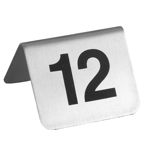 Tischnummern-Winkel "1 - 12" - 5,3 x 4,8 x 3,5 cm (12 St.)