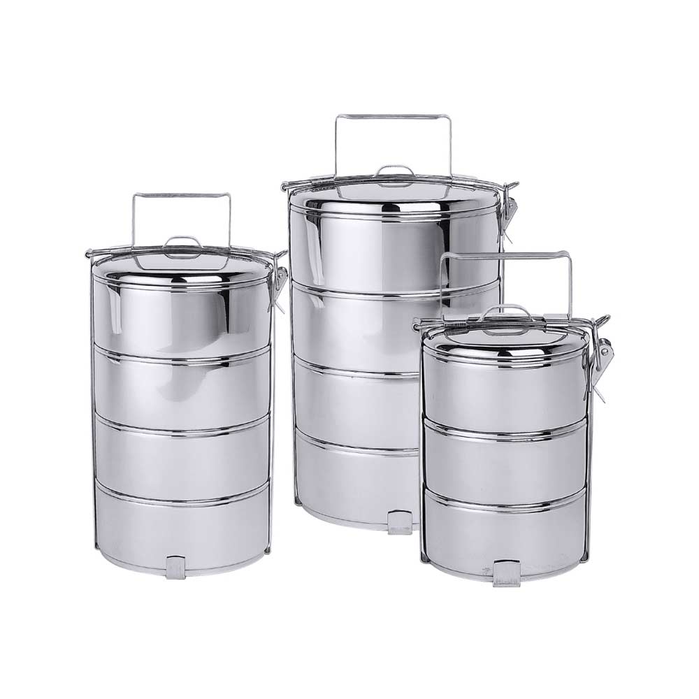 Etagen-Essenträger 3 Ebenen Ø 11,5 x 24 cm - Inhalt je 0,6 l