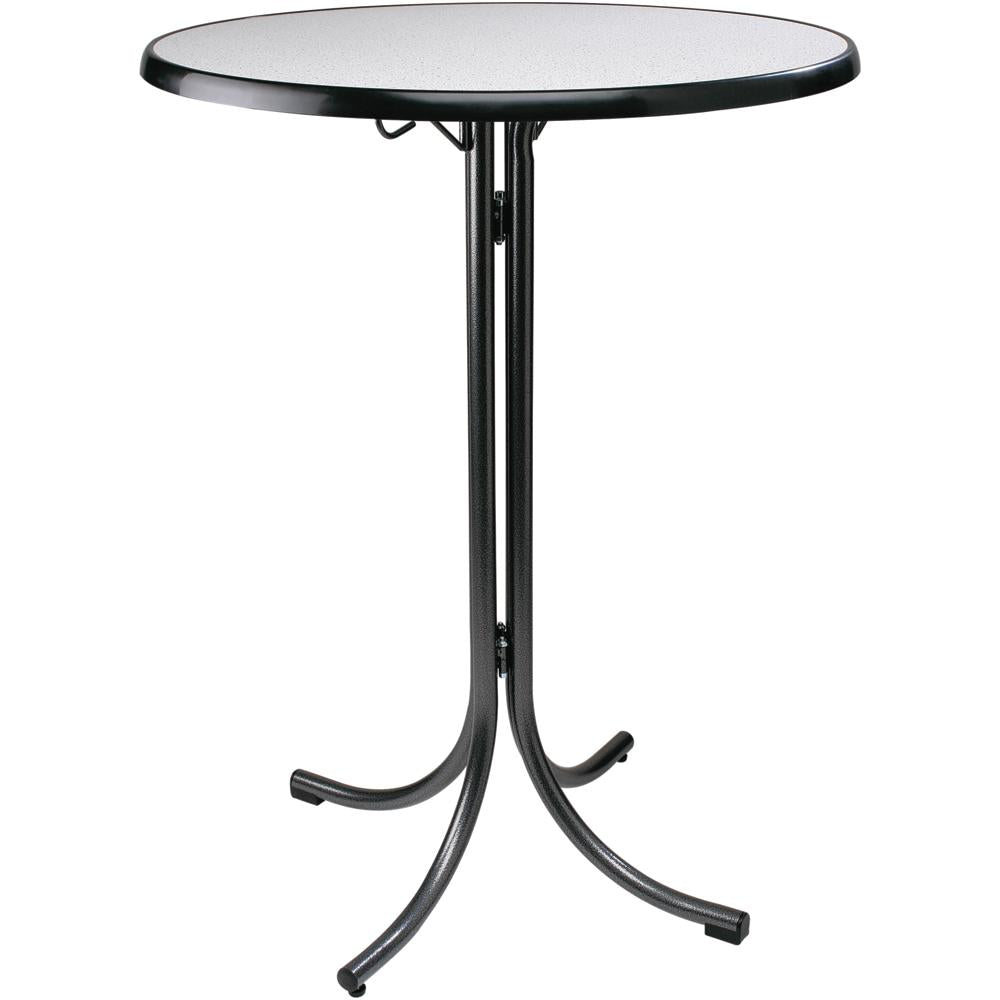 Stehtisch Ø 85 x 112 cm - Klappbar - Polypropylen - Granitgrau/Anthrazit - Wetterfest