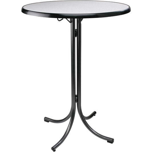 Stehtisch Ø 85 x 112 cm - Klappbar - Polypropylen - Granitgrau/Anthrazit - Wetterfest