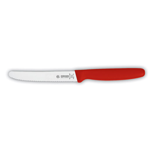 COLORATO Allzweckmesser - Klinge 11 cm (Wellenschliff) - Rot