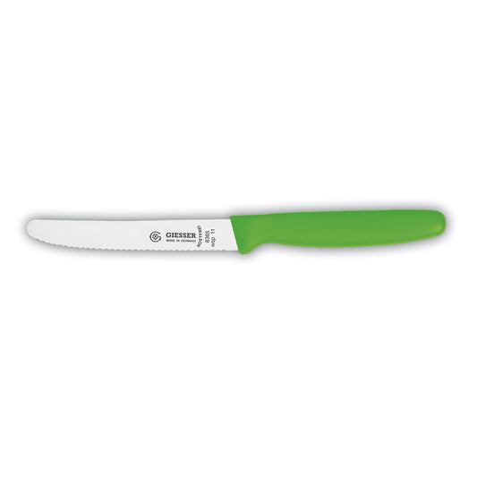 COLORATO Allzweckmesser - Klinge 11 cm (Wellenschliff) - Grün