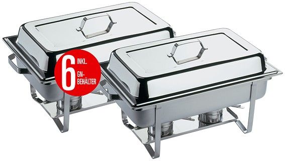 Chafing-Dish-Set "Basic Plus" - 12-teilig