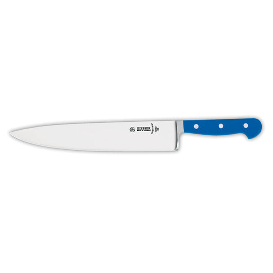 Geschm. Kochmesser breit 25 cm - POM-Griff Blau