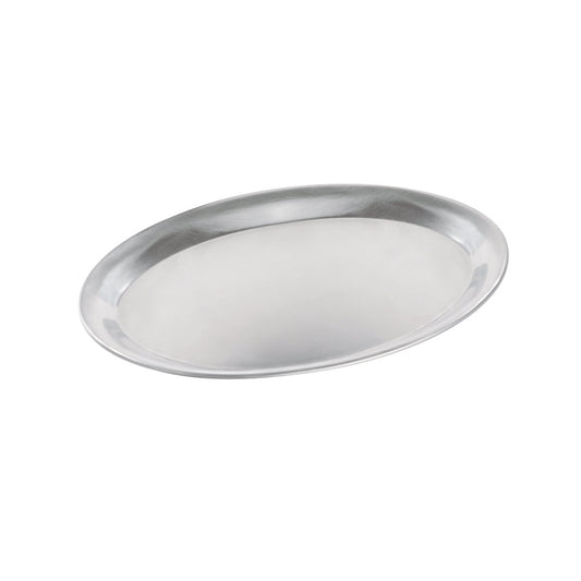 Café-Tablett oval - 26,5 x 19,5 cm (Edelstahl mattiert)