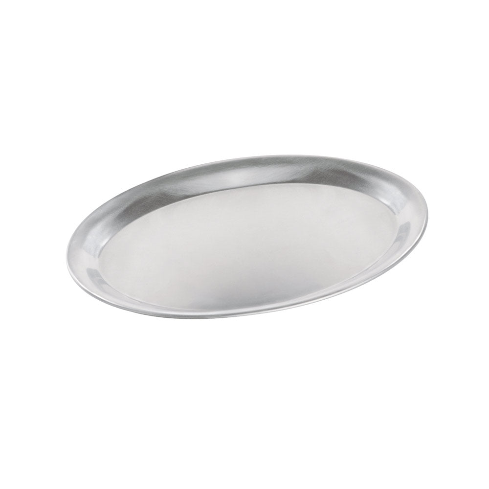 Café-Tablett oval - 29 x 22 cm (Edelstahl mattiert)