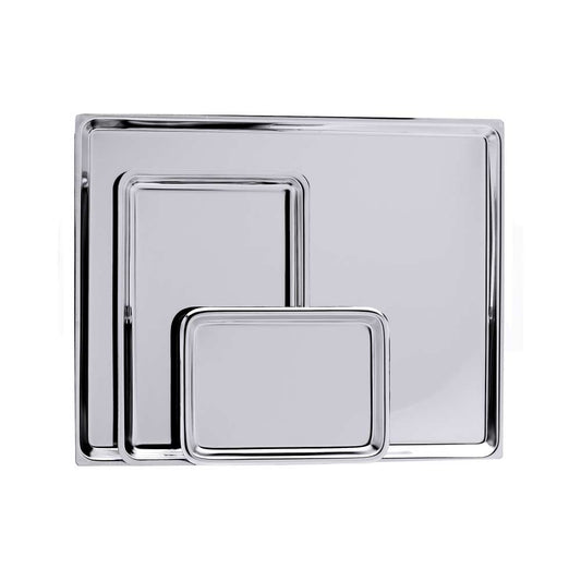 Auslegetablett - CNS 18/10 - 21,5 x 15,5 x 1,8 cm