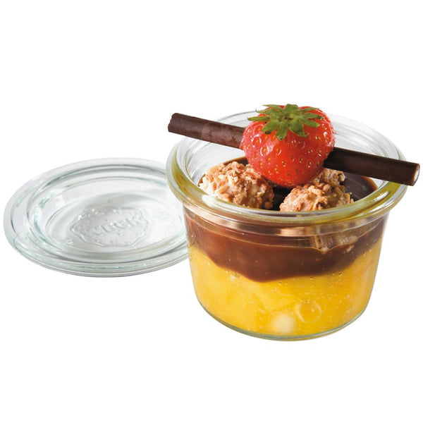 WECK Glas # 080 - Inhalt 80 ml (Rundrand 60 mm - Ø 6,7 x 4,7 cm)