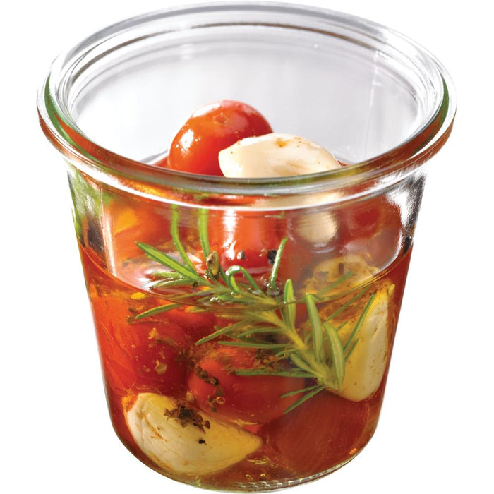 WECK Glas # 900 - Inhalt 290 ml (Rundrand 80 mm - Ø 8,8 x 8,7 cm)
