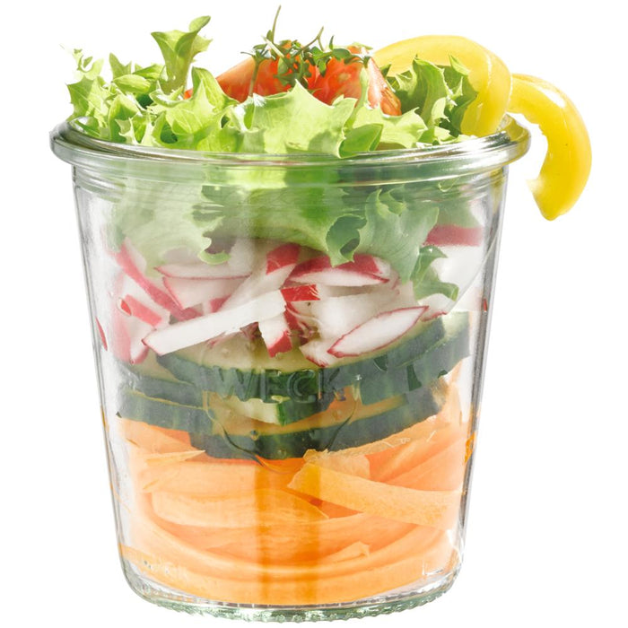 WECK Glas # 900 - Inhalt 290 ml (Rundrand 80 mm - Ø 8,8 x 8,7 cm)