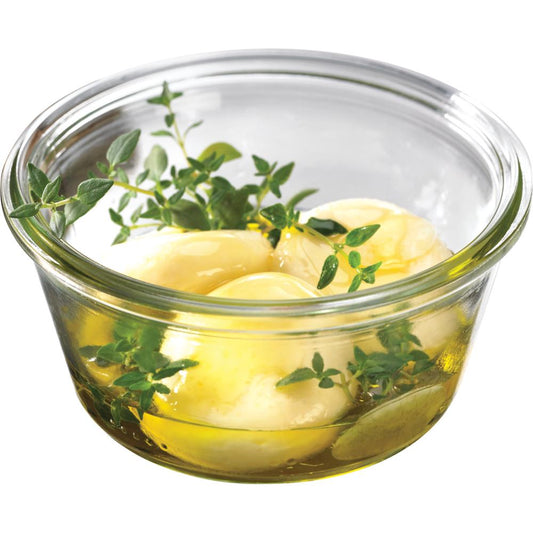 WECK Glas # 740 - Inhalt 290 ml (Rundrand 100 mm - Ø 10,8 x 5,3 cm)