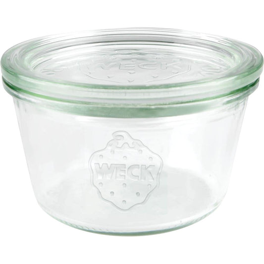 WECK Glas # 740 - Inhalt 290 ml (Rundrand 100 mm - Ø 10,8 x 5,3 cm)