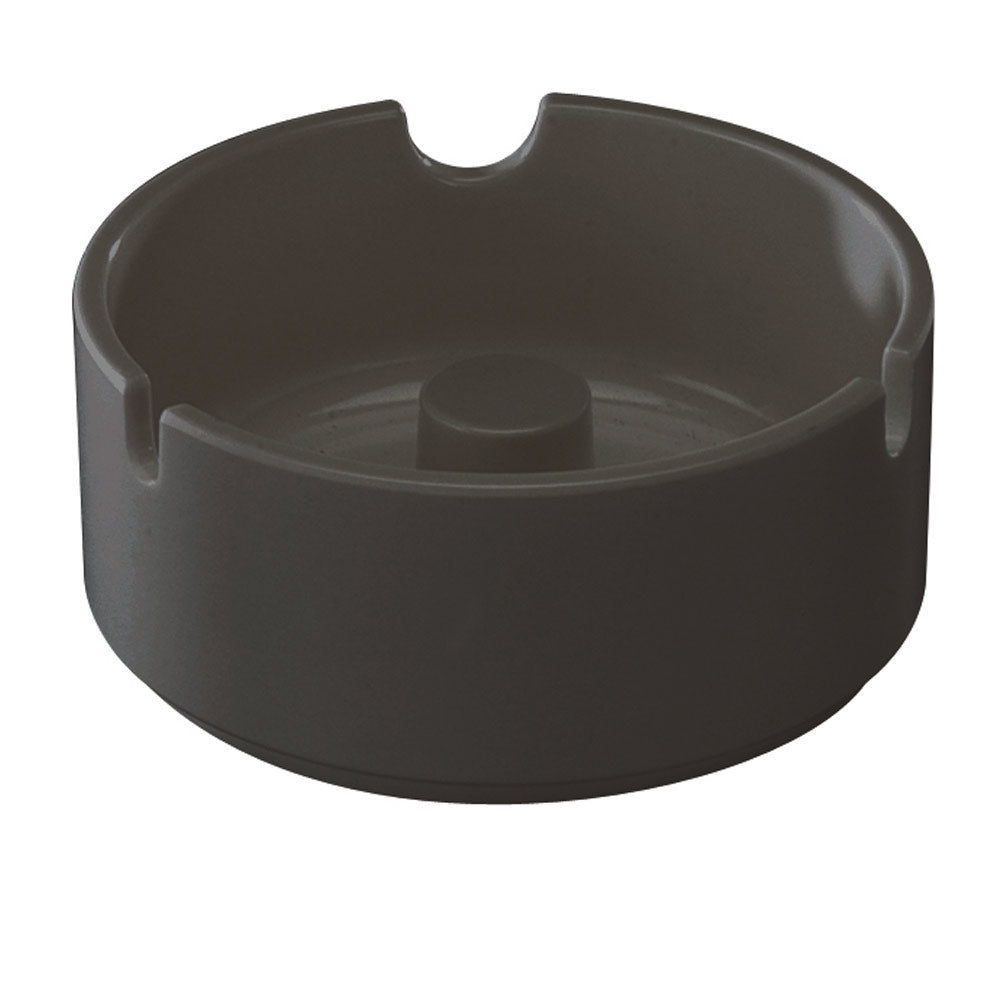 Aschenbecher Ø 10 x 4,3 cm - Schwarz (Melamin - leichte Qualität)