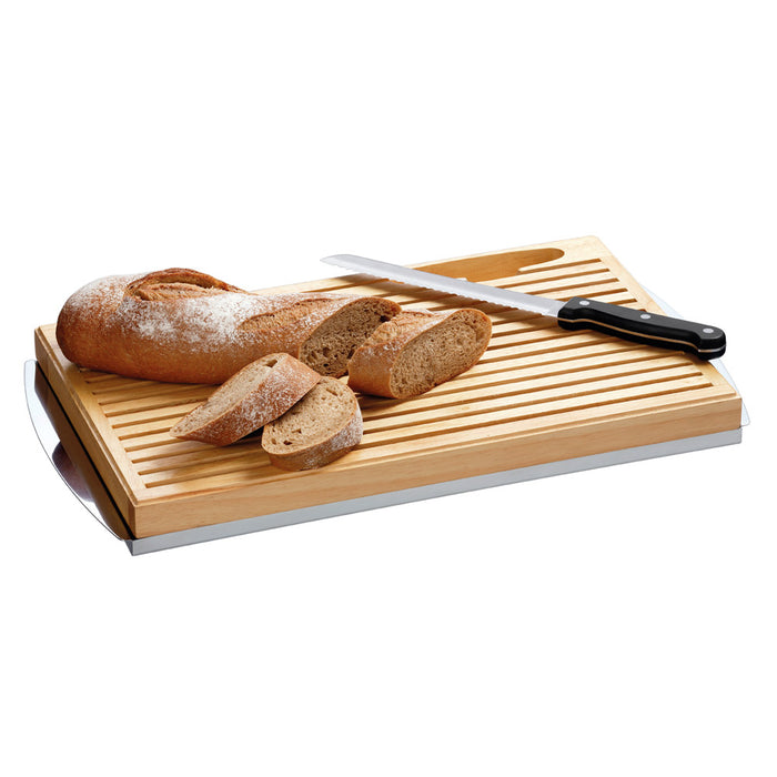 Brot-Schneidebrett 3-teilig - 47,5 x 26 x 4 cm (inkl. Messer)