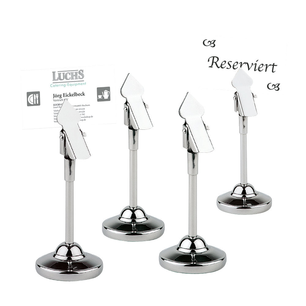 Kärtchenhalter Edelstahl - Ø 4 x 10 cm (4 Stück)
