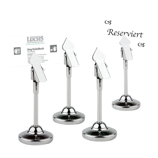 Kärtchenhalter Edelstahl - Ø 4 x 10 cm (4 Stück)