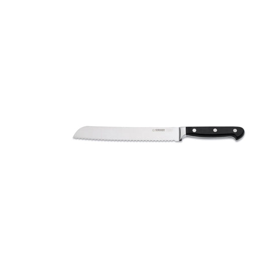 Geschm. Brotmesser 20 cm - POM-Griff Schwarz