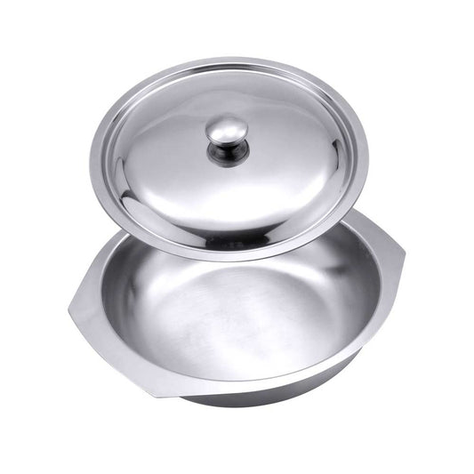 Beilagenschale - Edelstahl - Ø 14 x 3,5 cm - Inhalt 0,3 l