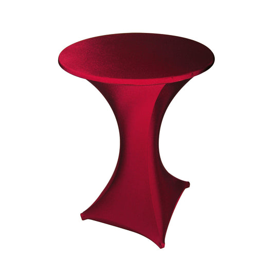 GALACTICA Stehtisch-Überzug Ø 80 - 85 cm - Bordeaux (2-teilig)