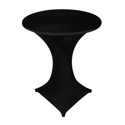 GALACTICA Stehtisch-Überzug Ø 80 - 85 cm - Schwarz (2-teilig)