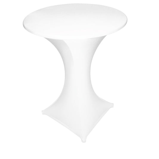 GALACTICA Stehtisch-Überzug Ø 80 - 85 cm - Weiß (2-teilig)