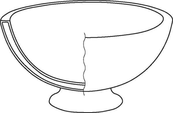 Champagner-Bowl doppelwandig - Ø 44 x 24 cm