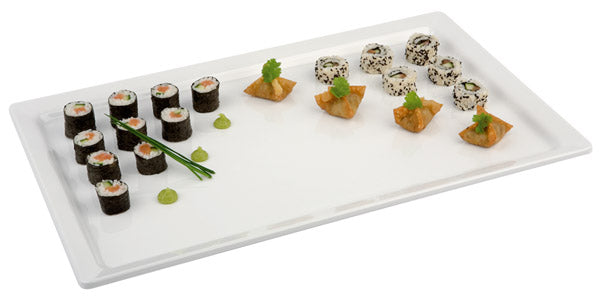 PURE Tablett GN 1/1 - 53 x 32,5 cm, Melamin - Weiß