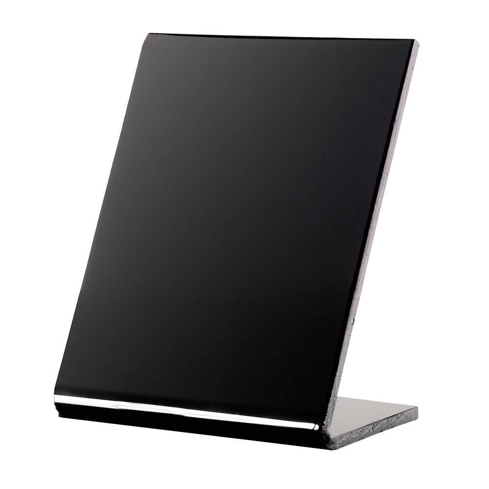 Buffetschild Hochformat - Schwarz (Acryl 4 mm - 8,5 x 11 cm)