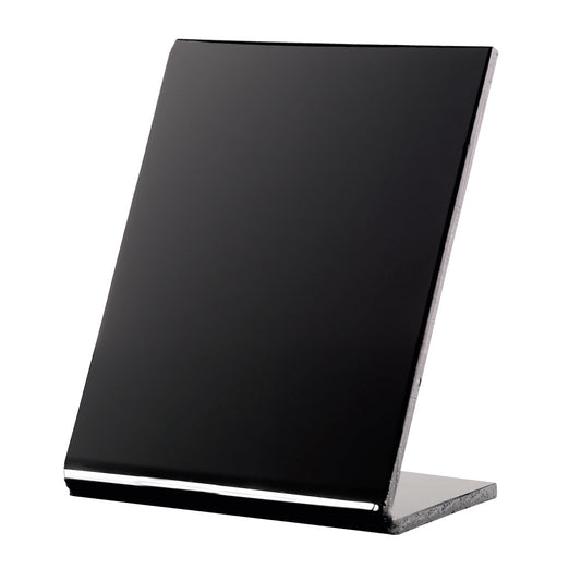 Buffetschild Hochformat - Schwarz (Acryl 4 mm - 8,5 x 11 cm)