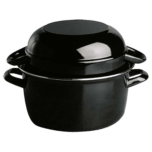 Muscheltopf 2,7 l - Ø 20 x 12 + 7 cm (Doppeltopf)