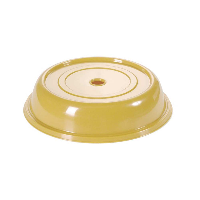 Tellerhaube - PP gelb mit Griffloch - Ø 22 x 6 cm