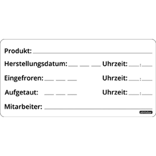 Tiefkühl-Etiketten ablösbar (500 Stück)