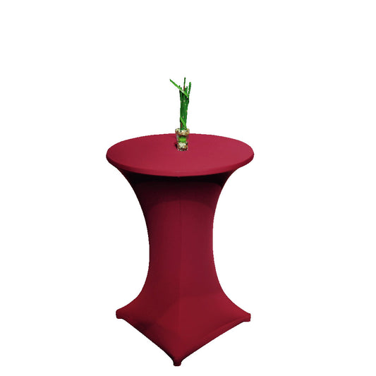 STRETCH Stehtisch-Überzug Ø 70 - 85 cm (1 - teilig) - Bordeaux