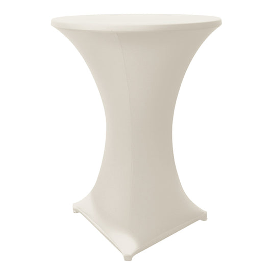 STRETCH Stehtisch-Überzug Ø 70 - 85 cm (1 - teilig) - Crème